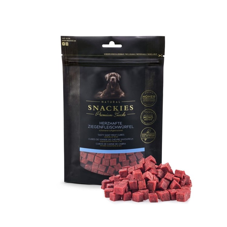 Premium Snacks Przysmak dla psa - Kostki z koźliny 170 g