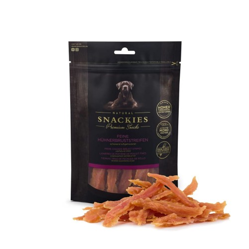 Premium Snacks Przysmak dla psa - Paski z piersi kurczaka 180 g