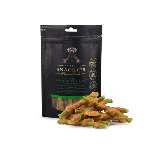 Premium Snacks Przysmak dla psa - Pierś z kurczaka ze szpinakiem 170 g