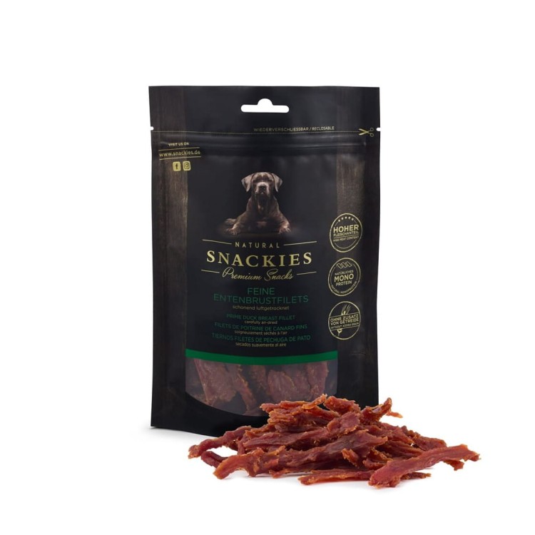 Premium Snacks Przysmak dla psa - Filety z piersi kaczki 180 g