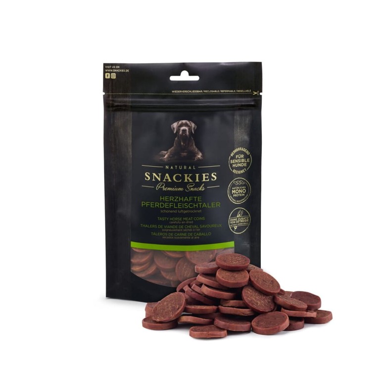 Premium Snacks Przysmak dla psa - Krążki z koniny 170 g