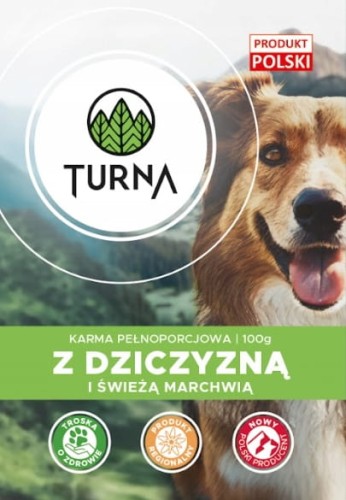 Karma dla psa TURNA saszetka 100g dziczyzna