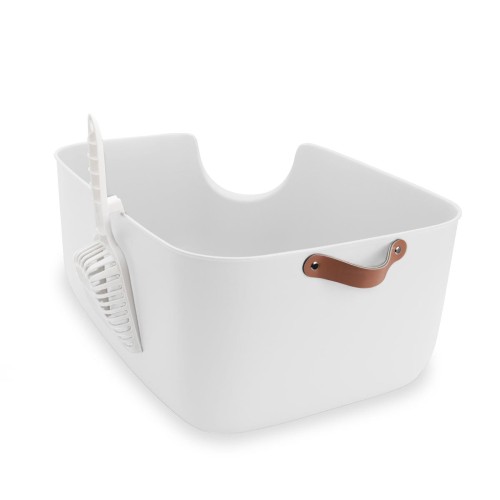 Kuweta narożna Carinio CORNER white