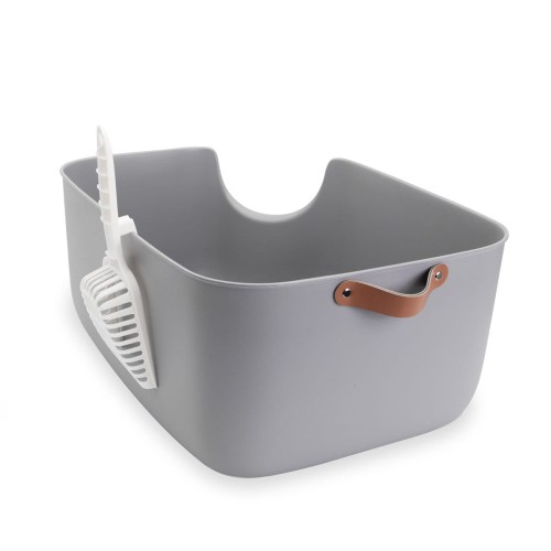 Kuweta narożna Carinio CORNER gray