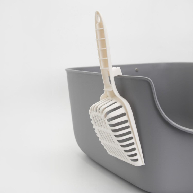 Kuweta narożna Carinio CORNER gray