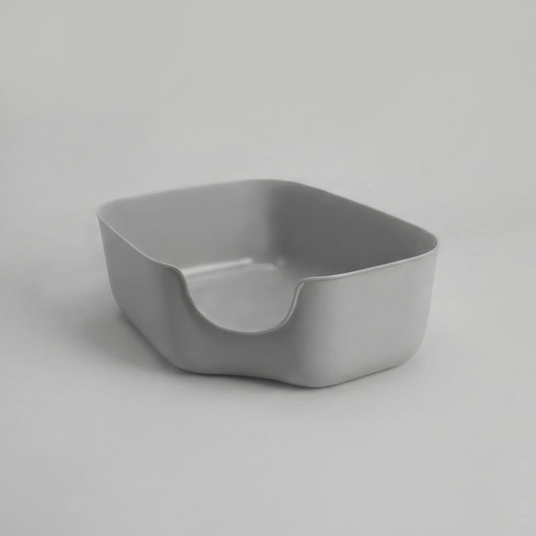 Kuweta narożna Carinio CORNER gray