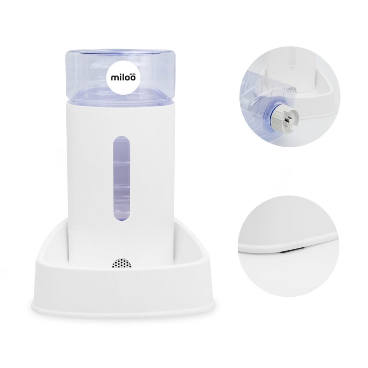 Dozownik wody Milopets FlowFeed 3.8 l - white