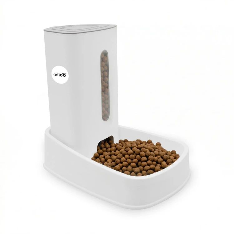 Dozownik karmy Milopets  FlowFeed 3.8 l - white