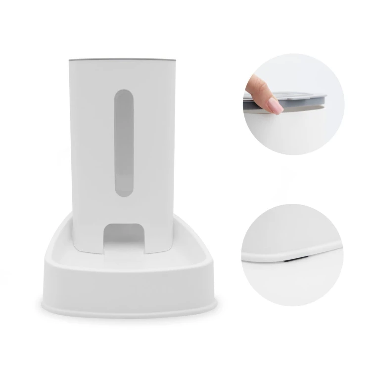 Dozownik karmy Milopets  FlowFeed 3.8 l - white