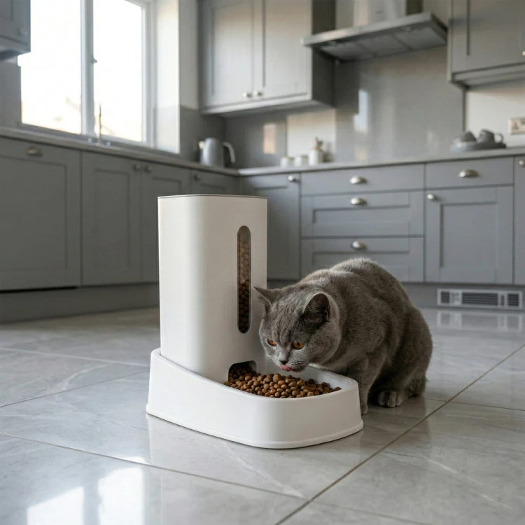 Dozownik karmy Milopets  FlowFeed 3.8 l - white