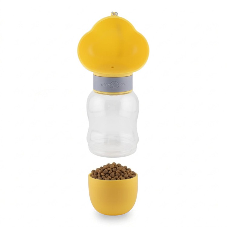 Butelka PawDuo (350 + 180 ml) - yellow