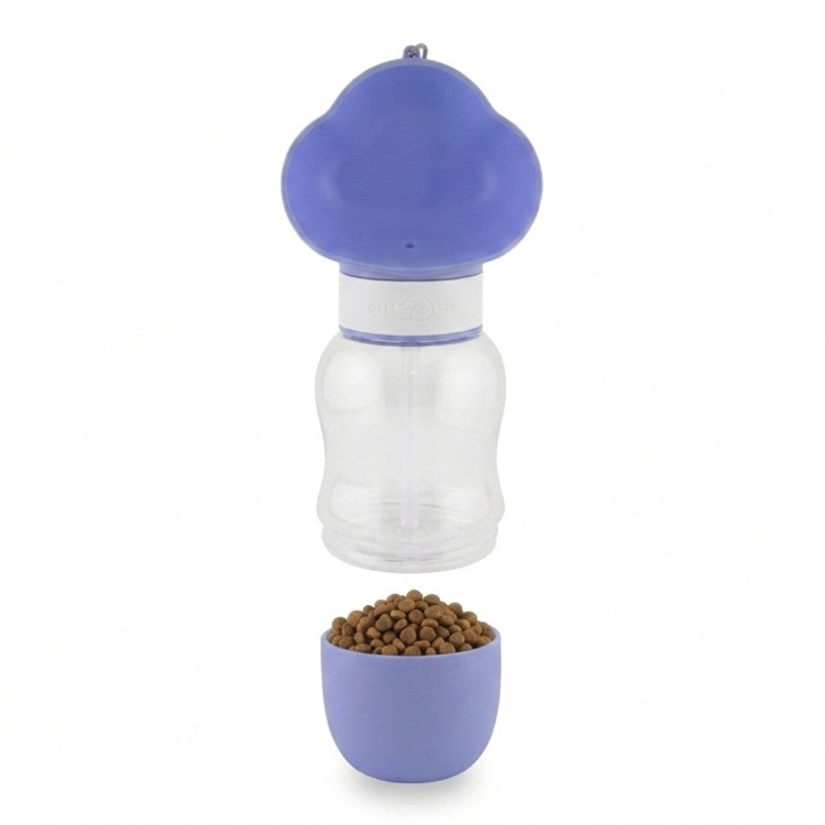 Butelka PawDuo (350 + 180 ml) - purple