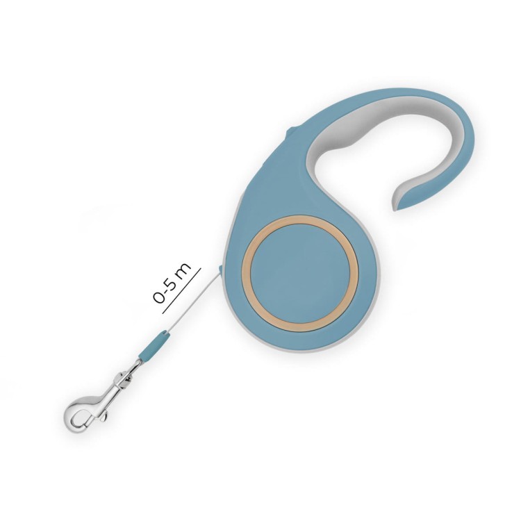 Smycz automatyczna Soft Control 5m - blue