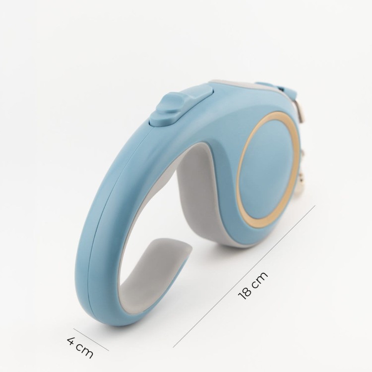 Smycz automatyczna Soft Control 5m - blue