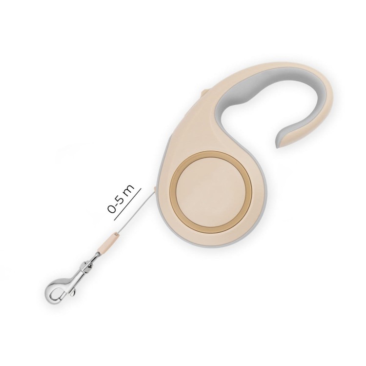 Smycz automatyczna Soft Control 5m - gold