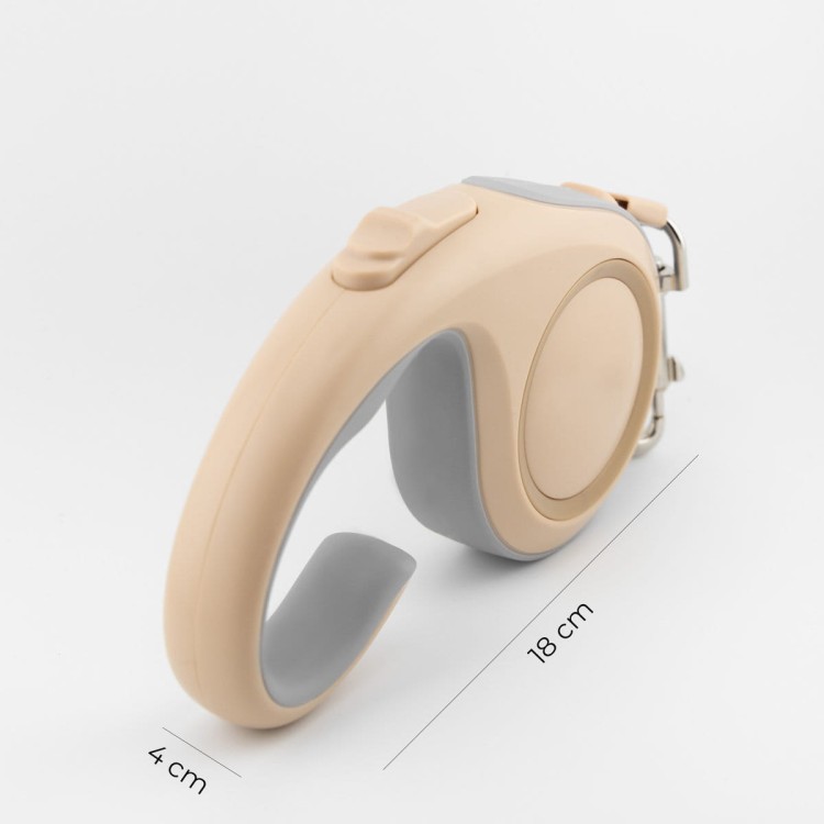 Smycz automatyczna Soft Control 5m - gold