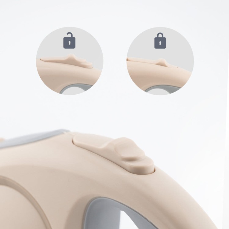 Smycz automatyczna Soft Control 5m - gold