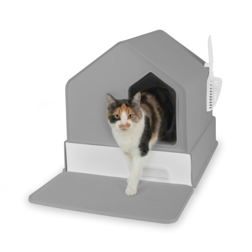 Kuweta zamknięta Carinio HOUSE Gentleman gray