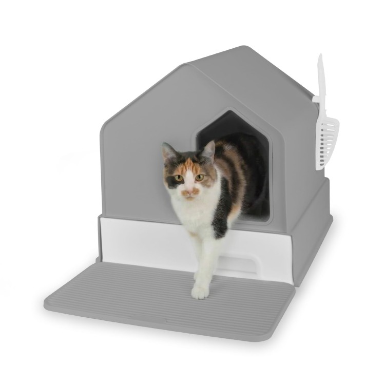 Kuweta zamknięta Carinio HOUSE Gentleman gray