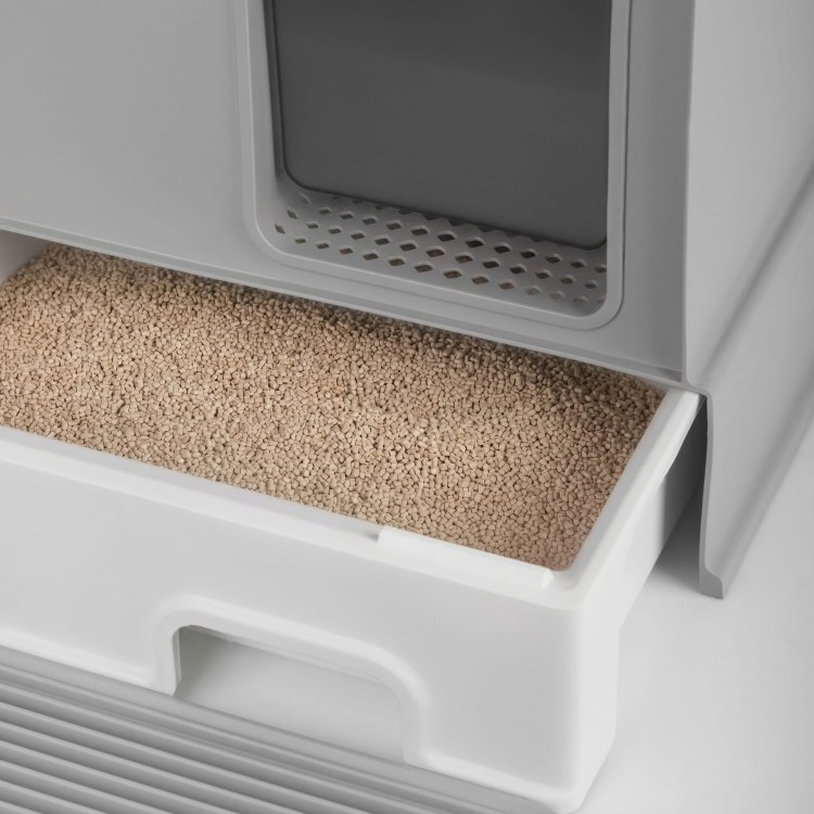 Kuweta zamknięta Carinio HOUSE Gentleman gray