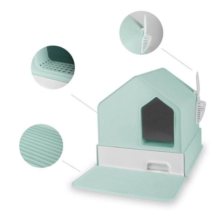 Kuweta zamknięta Carinio HOUSE Tiffany blue