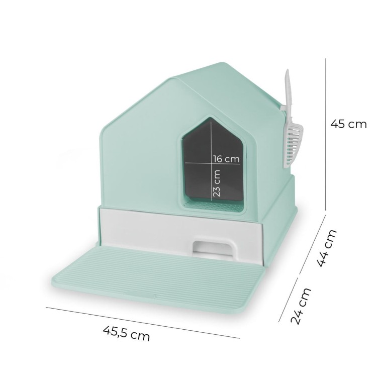 Kuweta zamknięta Carinio HOUSE Tiffany blue