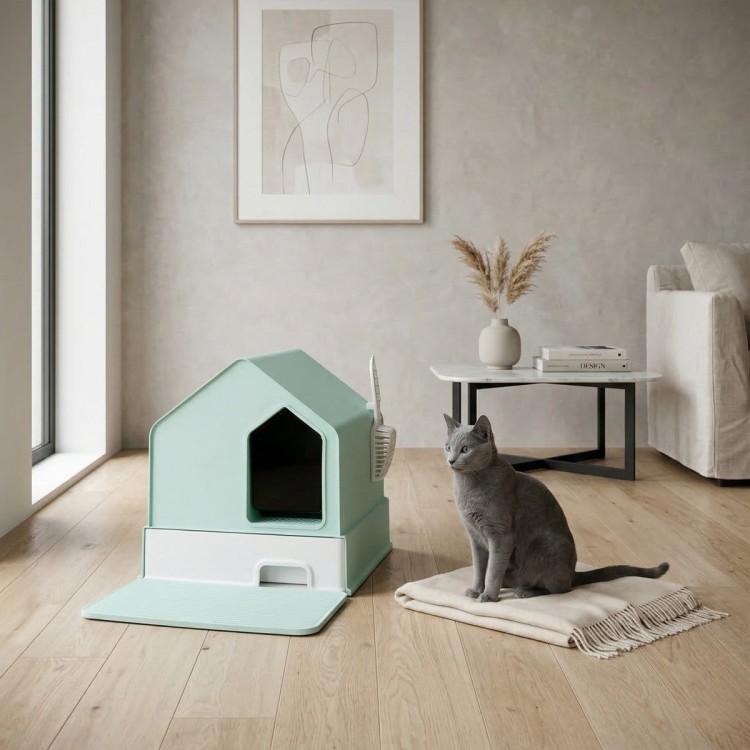 Kuweta zamknięta Carinio HOUSE Tiffany blue