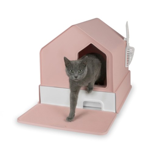 Kuweta zamknięta Carinio HOUSE Flamingo pink