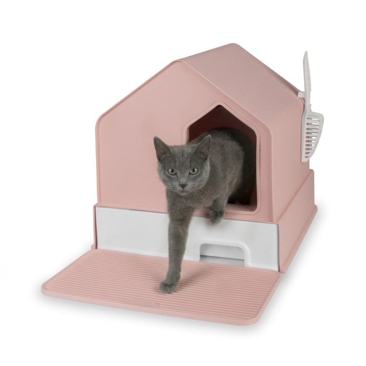 Kuweta zamknięta Carinio HOUSE Flamingo pink