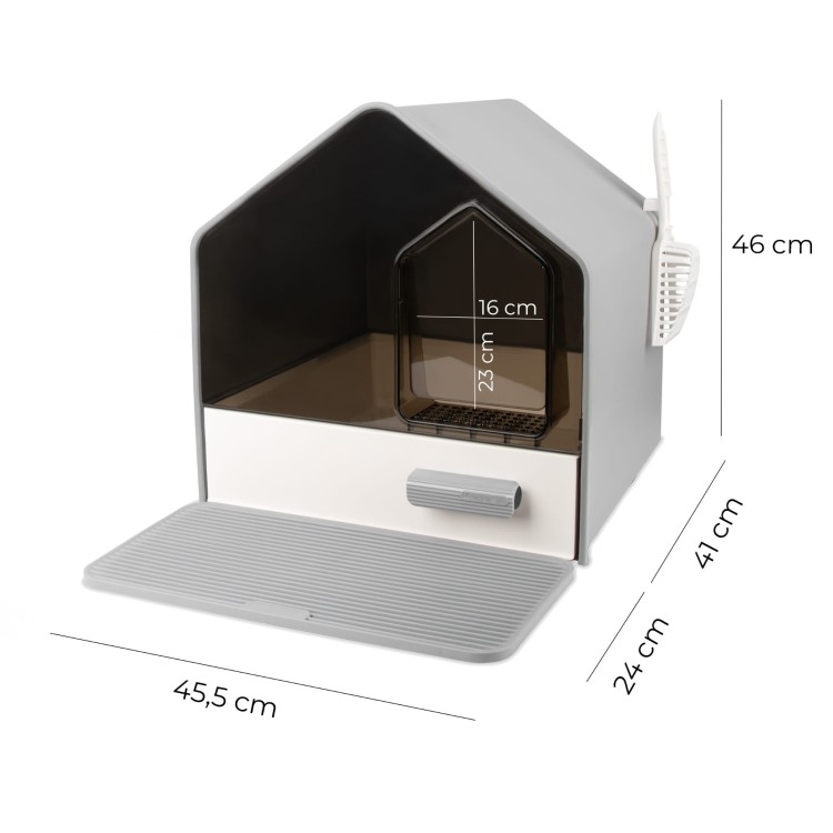 Kuweta zamknięta Carinio VILLA VIEW Gentleman gray