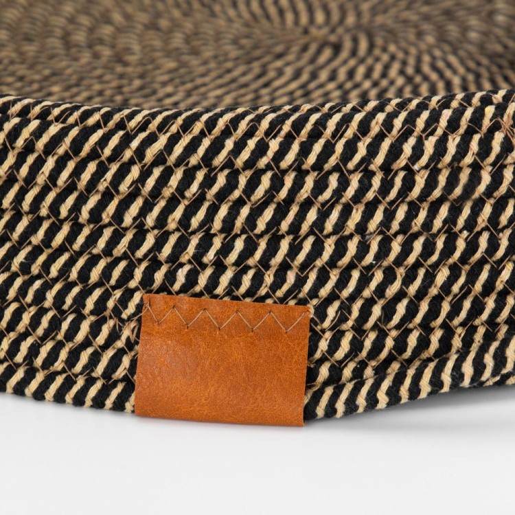 Legowisko plecione dla zwierząt Carinio NESTI TAIL Black&brown - L