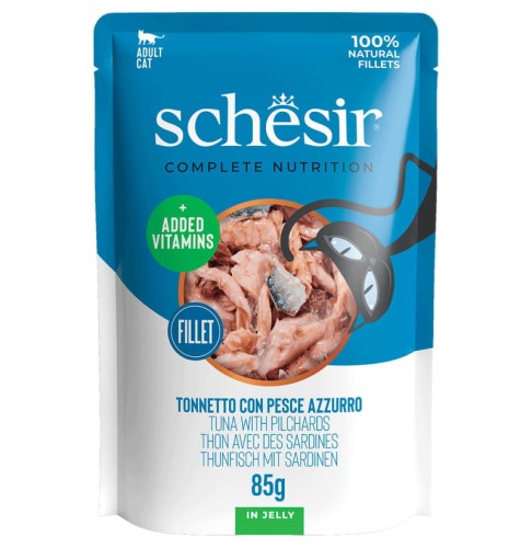 C&B, karma mokra, dla kotów, tunczyk z sardynkami w galarecie, 85 g