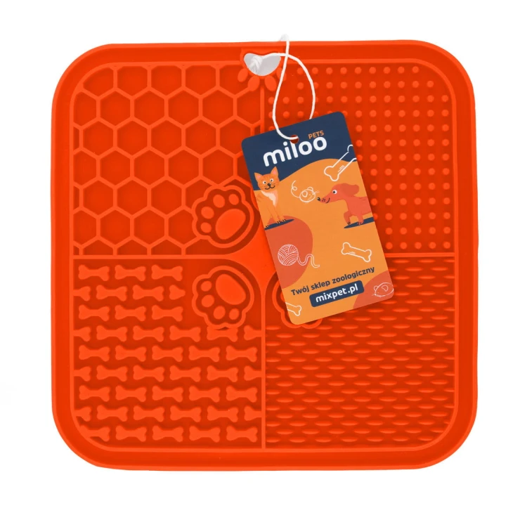 Mata do lizania 20x20 kwadrat imp pomarańczowa