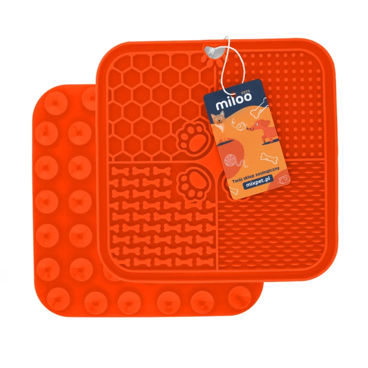 Mata do lizania 20x20 kwadrat imp pomarańczowa