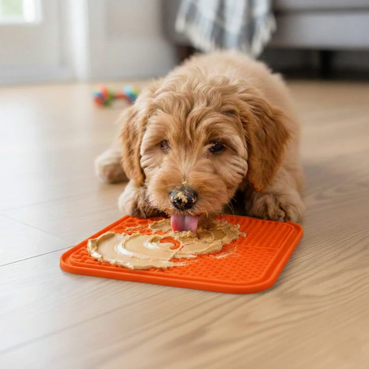 Mata do lizania 20x20 kwadrat imp pomarańczowa