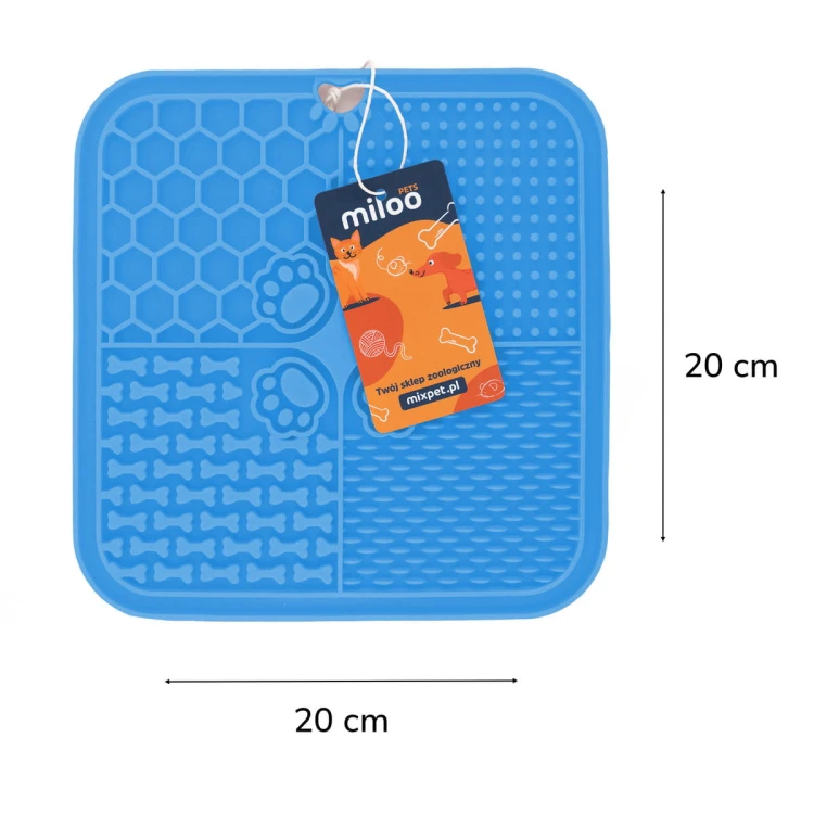 Mata do lizania 20x20 kwadrat imp niebieska