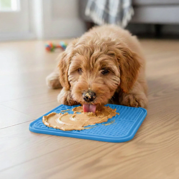 Mata do lizania 20x20 kwadrat imp niebieska