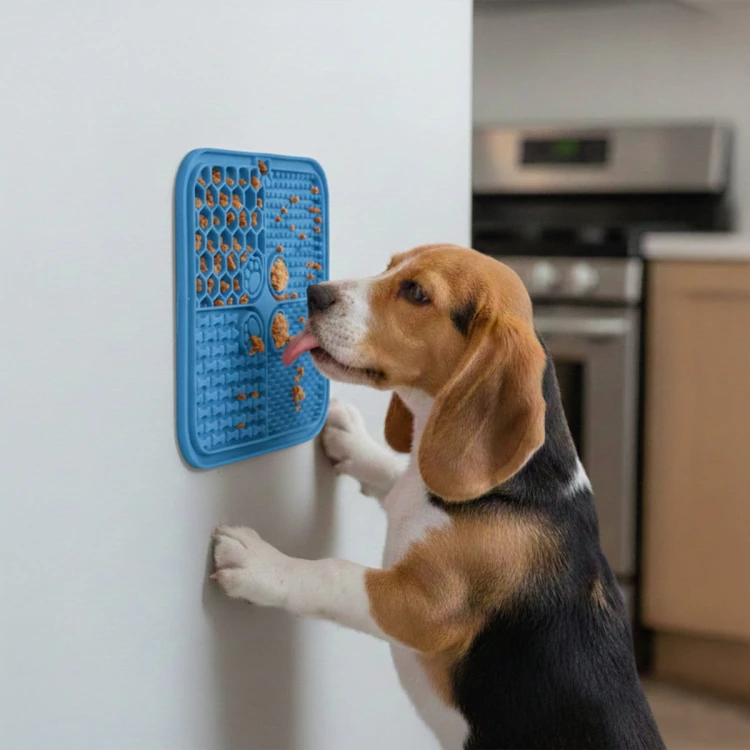 Mata do lizania 20x20 kwadrat imp niebieska