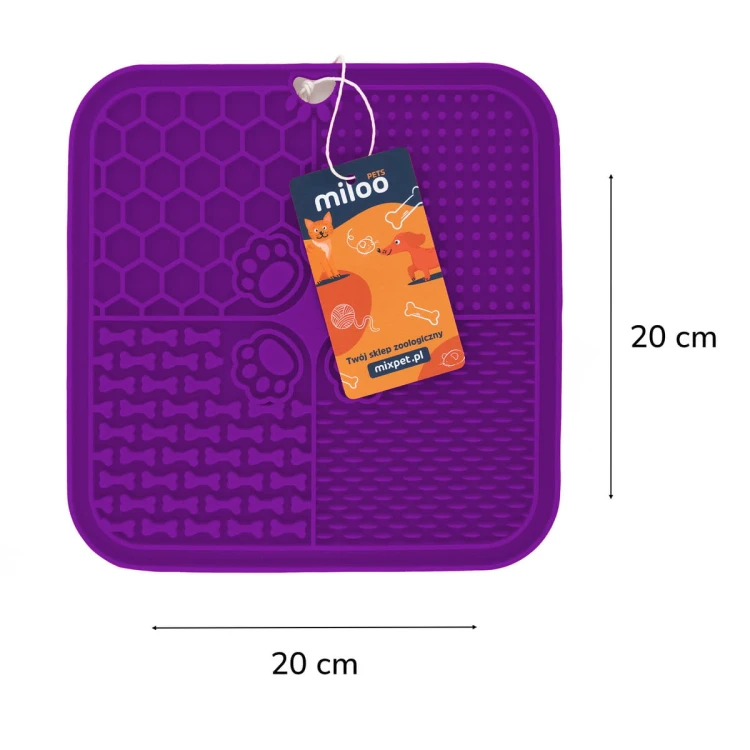 Mata do lizania 20x20 kwadrat imp fiolet