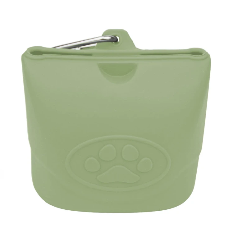 Silikonowe etui na przysmaki treserki jasno zielony