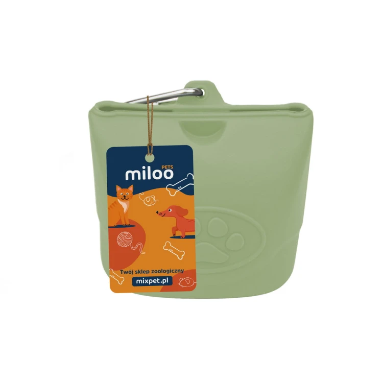 Silikonowe etui na przysmaki treserki jasno zielony