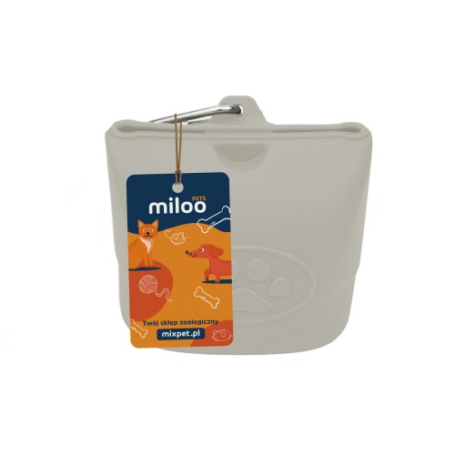 Silikonowe etui na przysmaki treserki szary