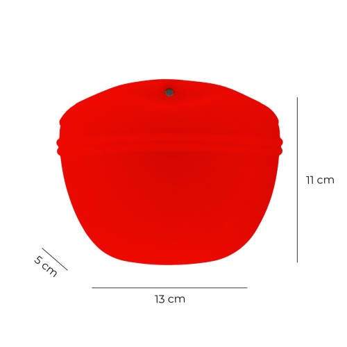 Silikonowe etui na przysmaki 2 czerwony