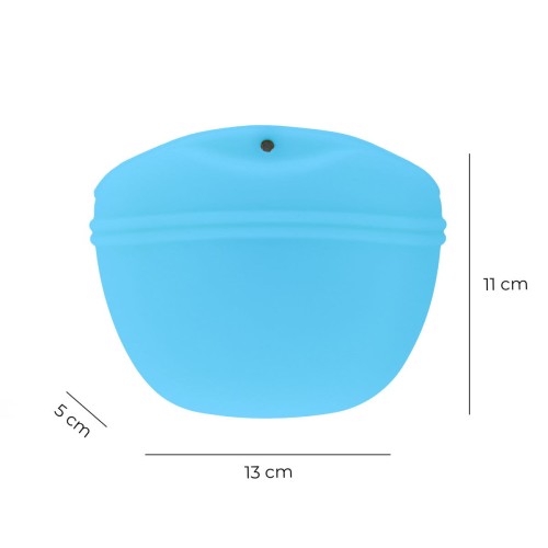 Silikonowe etui na przysmaki 2 jasno niebieski