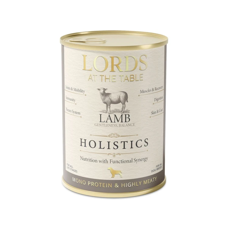 Karma mokra HOLISTICS monoproteinowa JAGNIĘCINA - 400g LORDS at the table