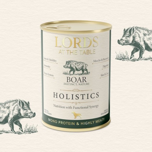 Karma mokra HOLISTICS monoproteinowa DZIK - 400g LORDS at the table