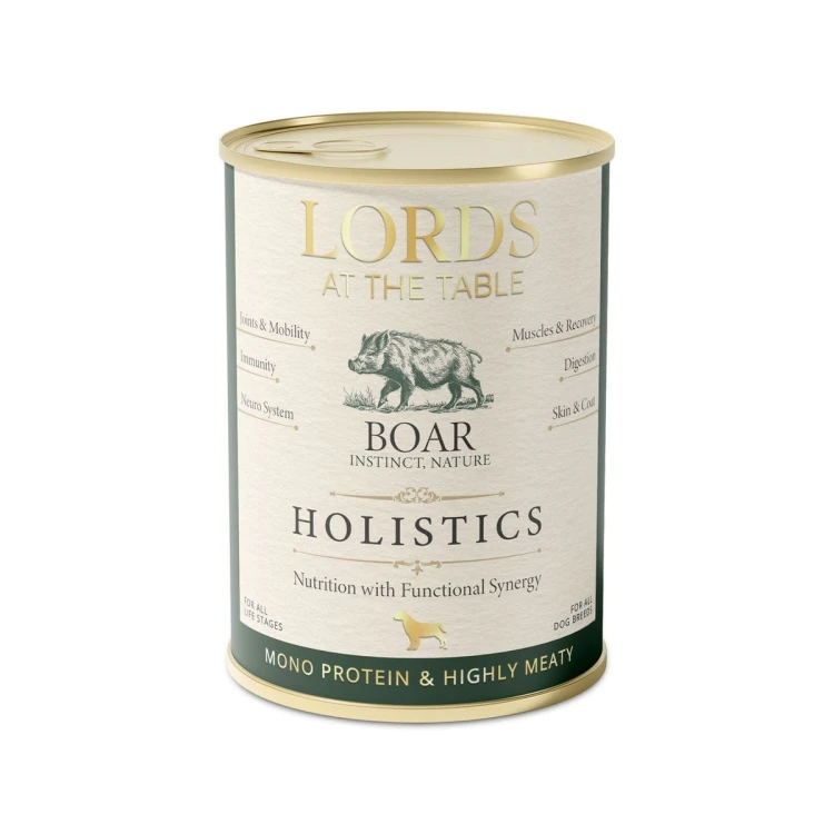 Karma mokra HOLISTICS monoproteinowa DZIK - 400g LORDS at the table