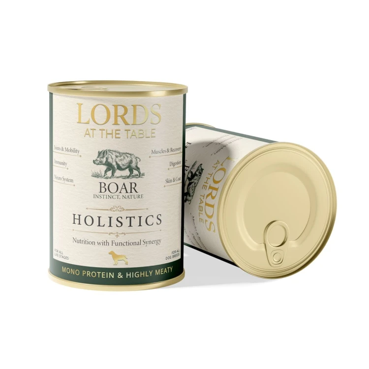 Karma mokra HOLISTICS monoproteinowa DZIK - 400g LORDS at the table