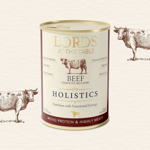 Karma mokra HOLISTICS monoproteinowa WOŁOWINA - 400g LORDS at the table