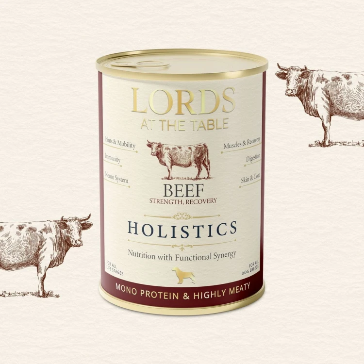 Karma mokra HOLISTICS monoproteinowa WOŁOWINA - 400g LORDS at the table